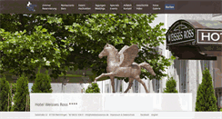 Desktop Screenshot of hotelweissesross.de